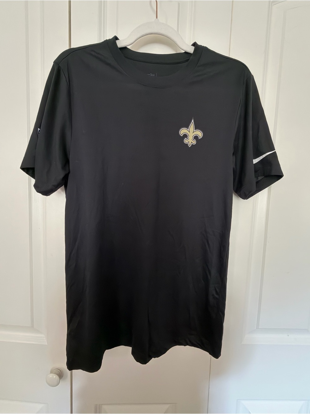 NFL New Orleans Saints Black and Gold Logo Short Sleeve performance Tee